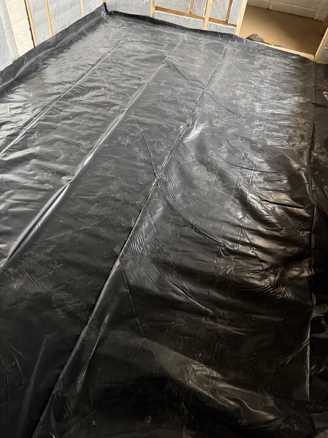 Clenchwarton Screeding: screed prep